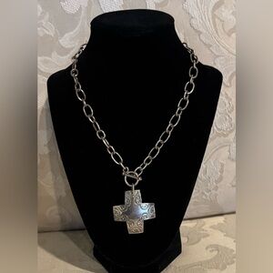Silpada 925 Silver Virtuosity Cross Necklace